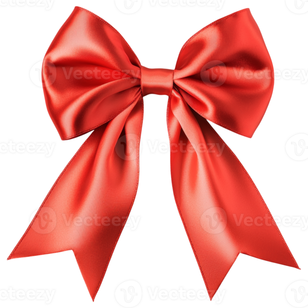 bright ruby red ribbon bow, romantic and festive, perfect for gifts png