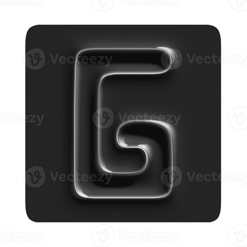 G Letter Black Theme png