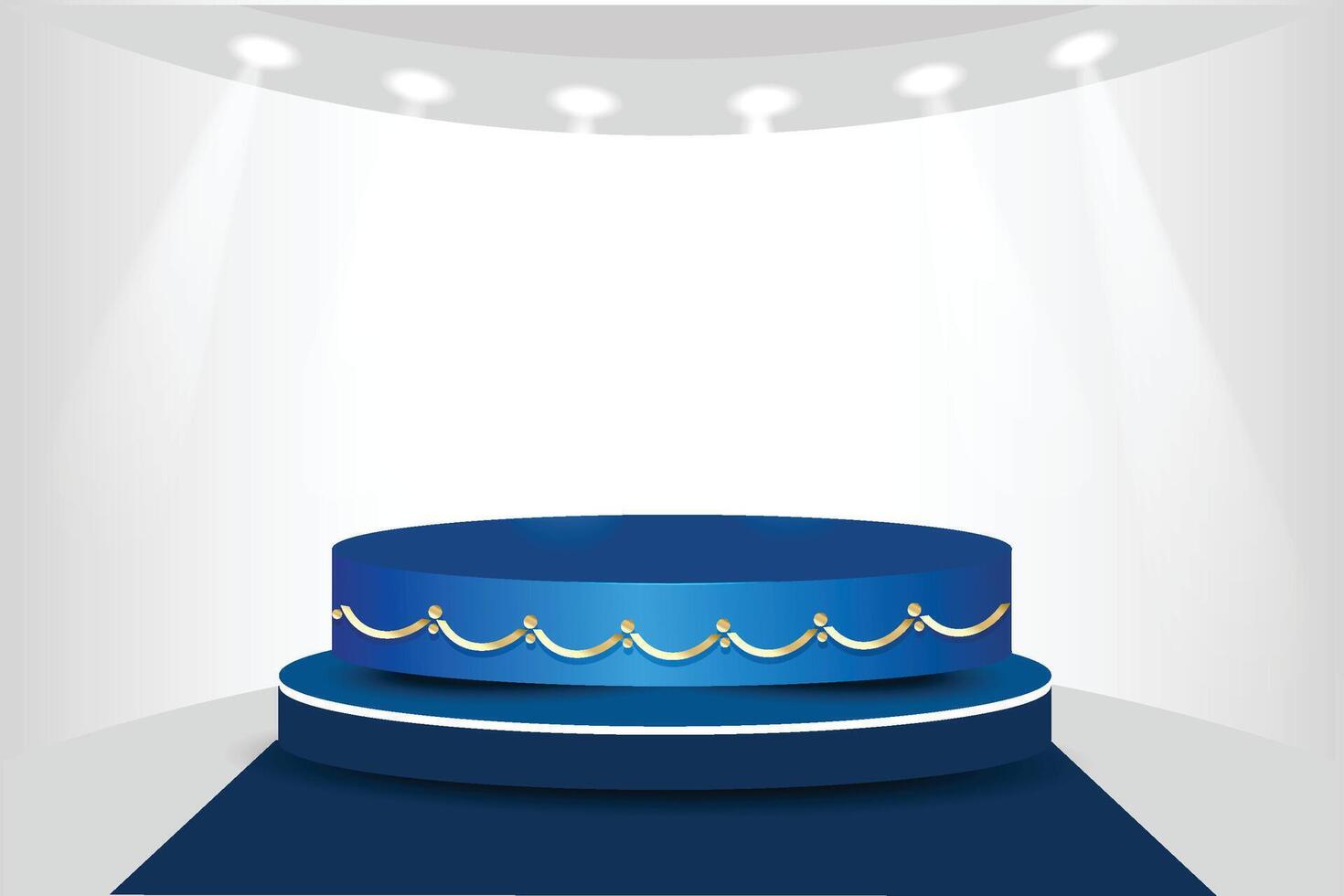 white studio background with product display podium vector