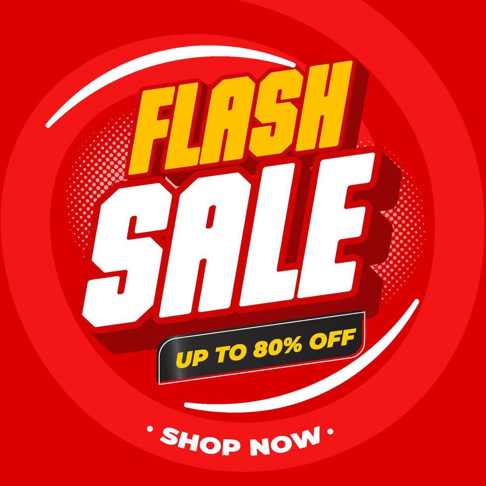 Eye catching flash sale background vector