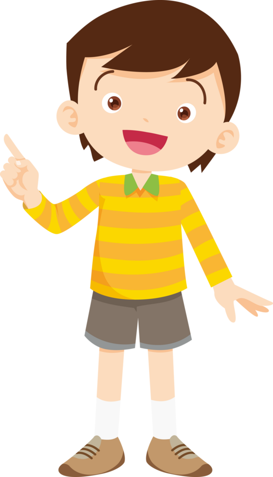 Little boy with bright eyes looking forward to a new adventure. png