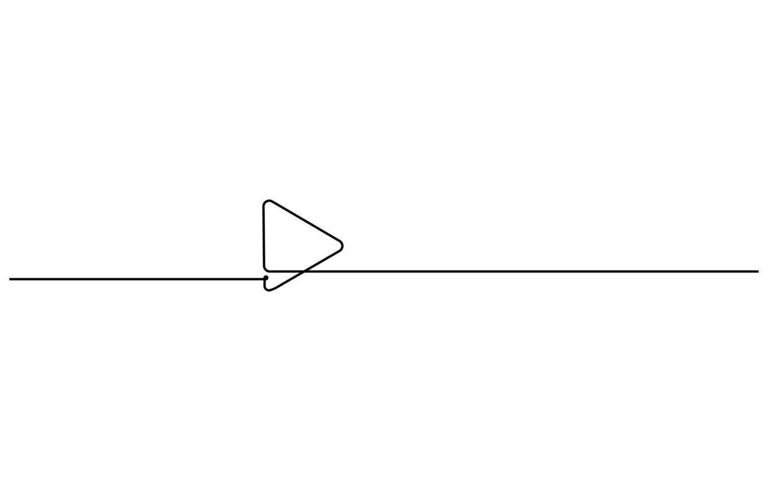 Line art of play button vector