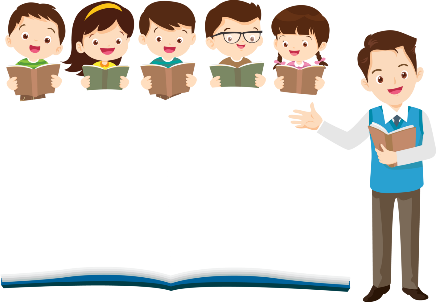 Fun classroom atmosphere with kids engaged in learning. png