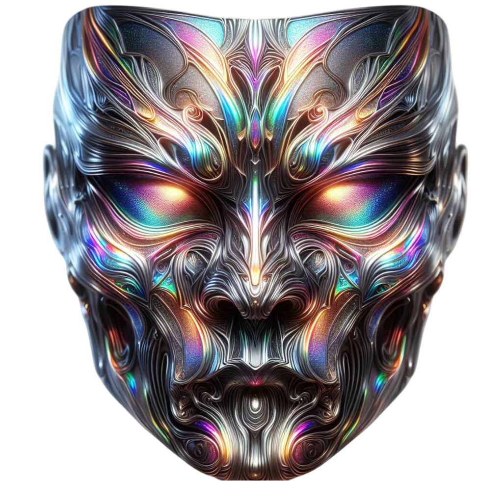 Futuristic Cybernetic Face png