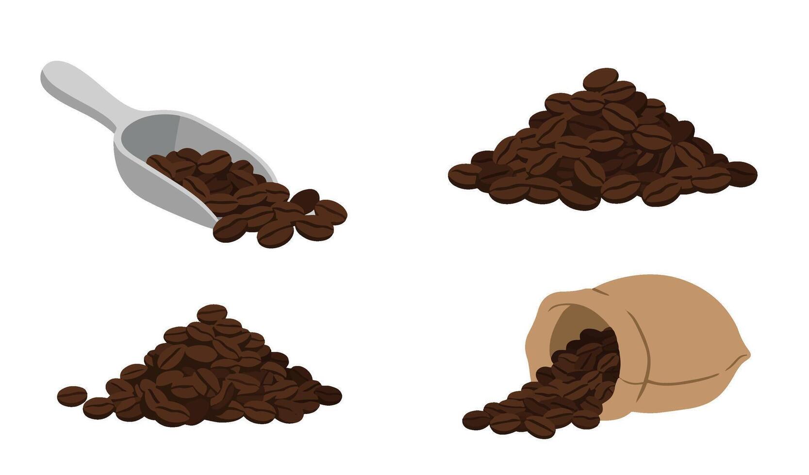 Coffee Cup and Grinder Collection for Home Brewing Fans vector