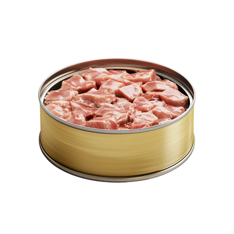 a can of meat in a tin isolated on transparent background png