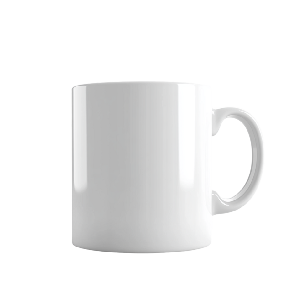 white mug on transparent background png