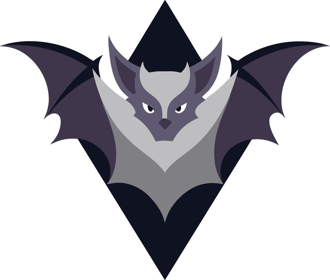 bat, exuding an aura of mystery vector