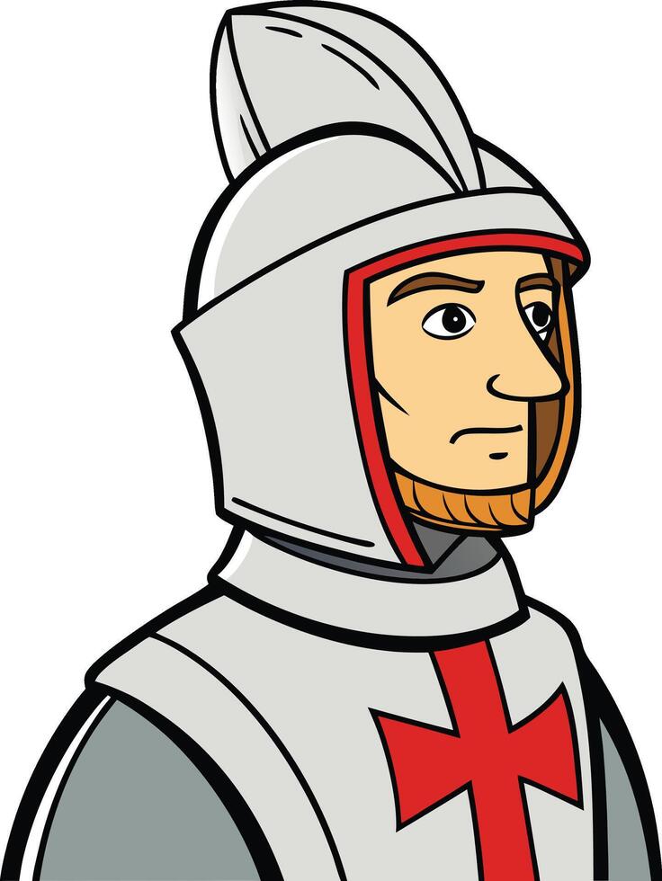 Medieval Knight mascot logo vector