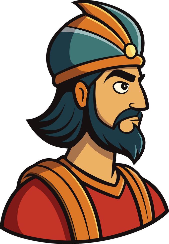 Persian warrior mascot logo design vector