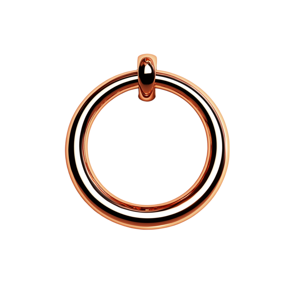 a ring with a gold ring on a transparent background png
