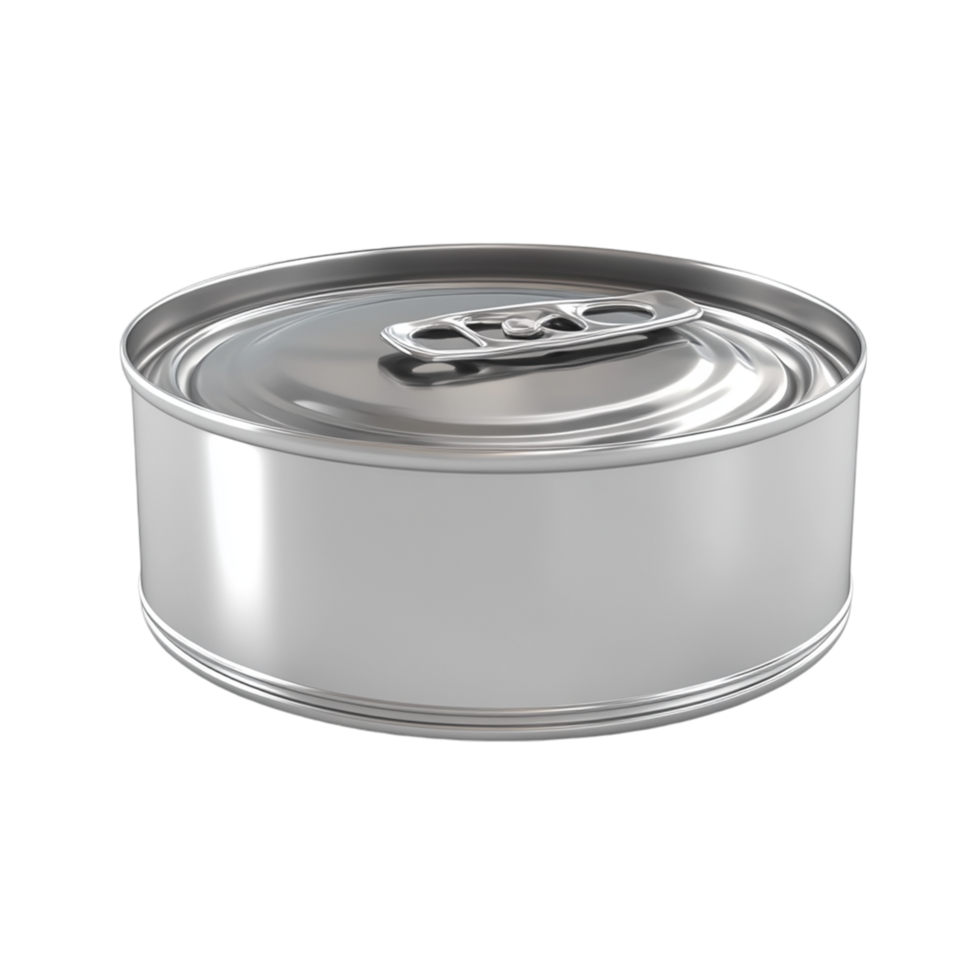 can of canned food on a transparent background png