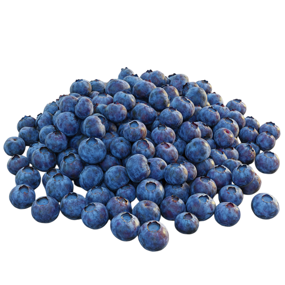 Blueberries isolated on transparent background png