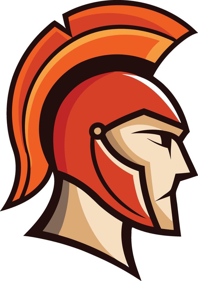 Ancient Warrior Profile vector