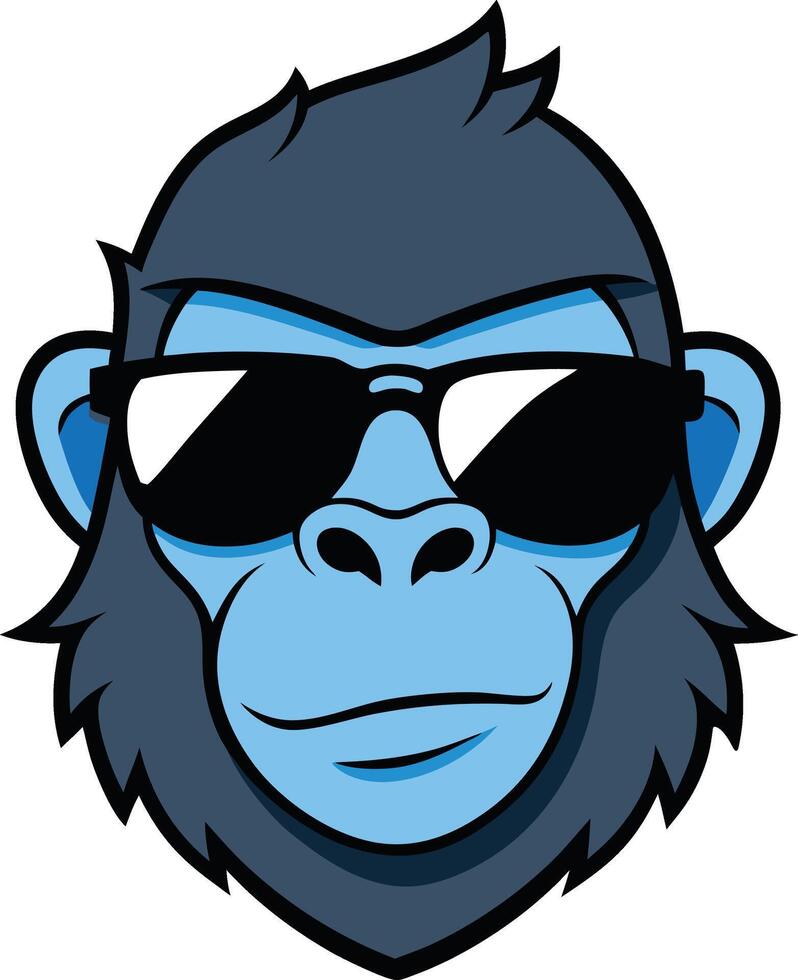 Cool Gorilla mascot logo vector