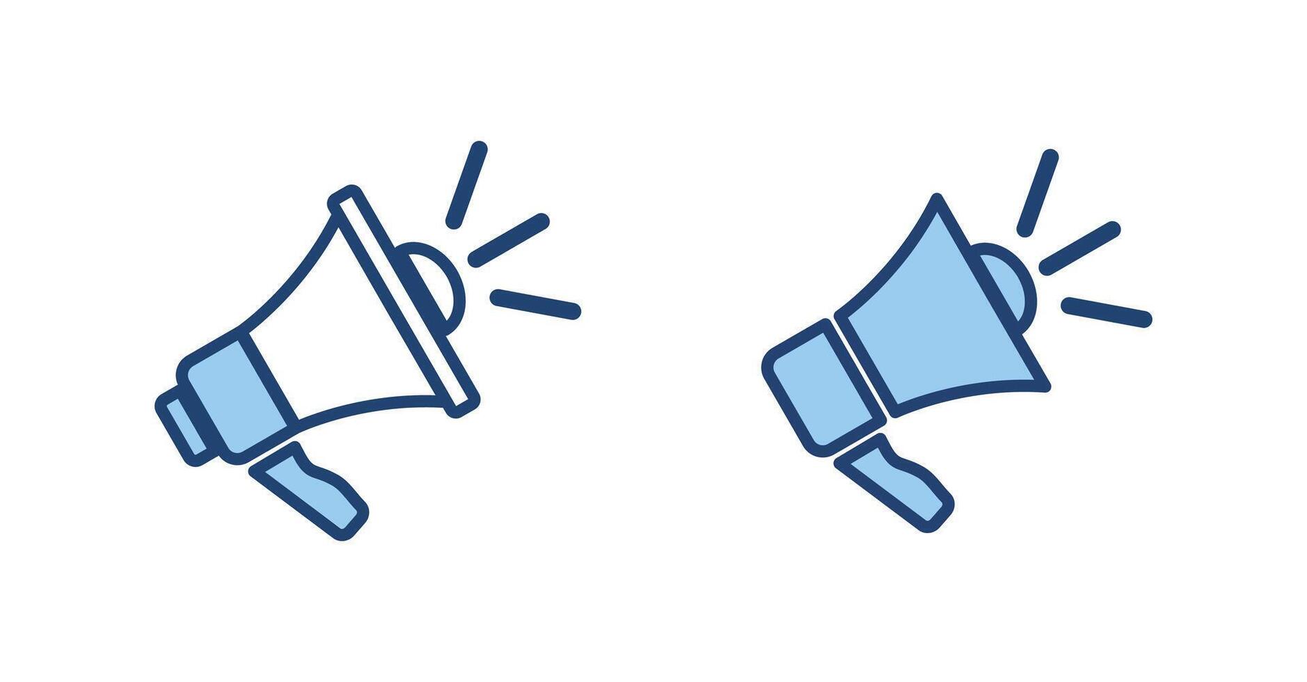 Megaphones loudspeaker icon. Megaphones icon for communication. vector