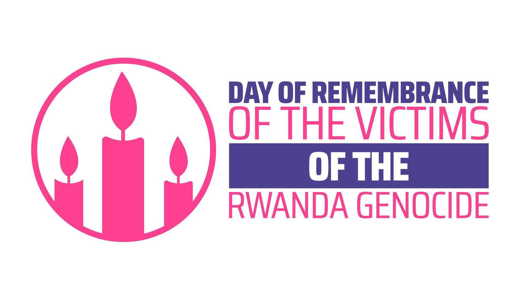 Day of Remembrance of the Victims of the Rwanda Genocide background banner or poster design template. observed every year in April. Holiday concept. Use to any Template, card, poster, placard. vector