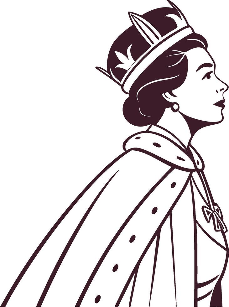 Beautiful Queen Vectors art illustration
