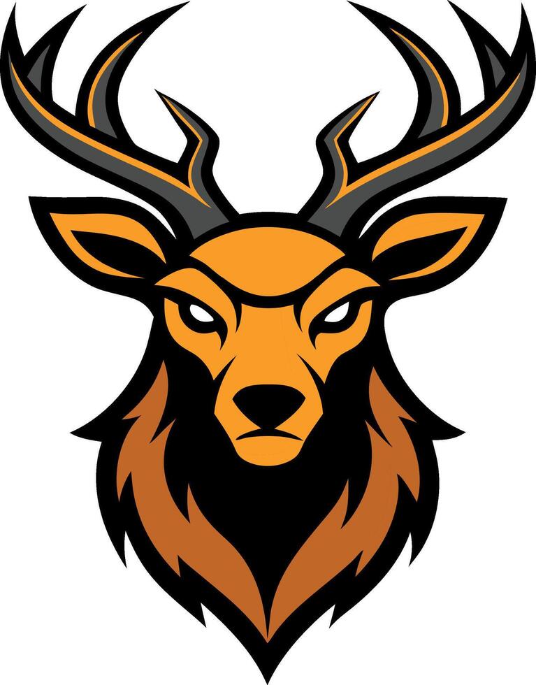 Regal Deer Head Vectors Art for Logo and Branding
