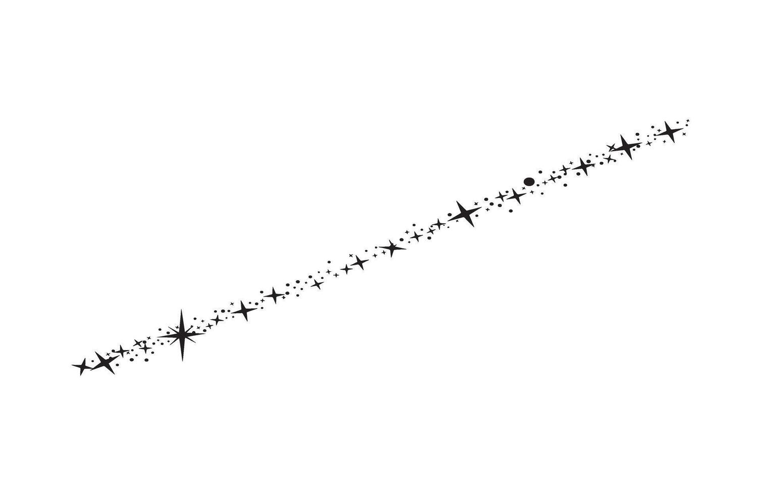 Ethereal Shooting Starry Sprinkle Flow vector