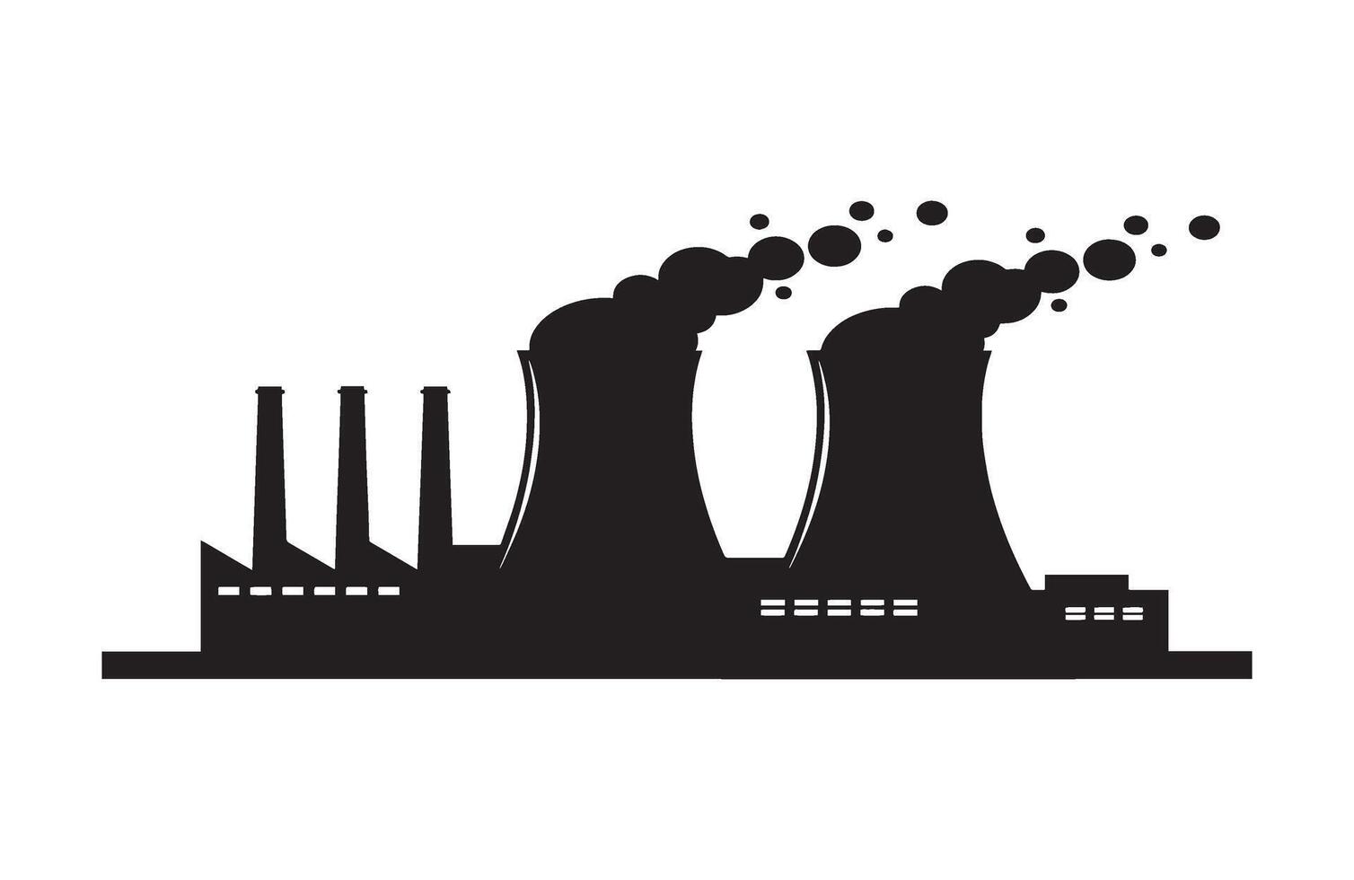 Exhaust Fumes Pollution Factory Power Energy Air vector