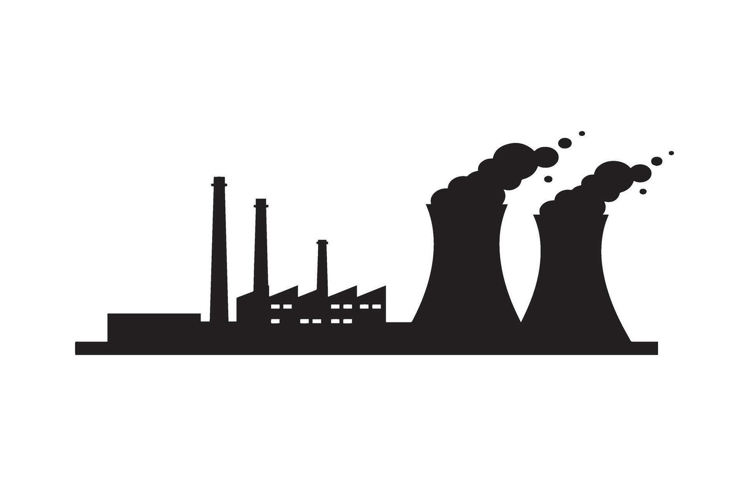 Smoke Stacks Power Factory Air Pollution Energy vector
