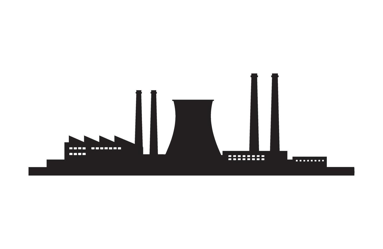 Fossil Fuel Emission Air Pollution Factory Power vector