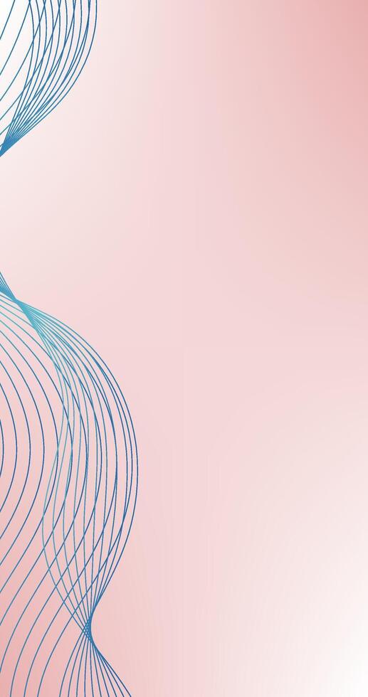 abstract background with smooth lines in pastel colors, illustration vector