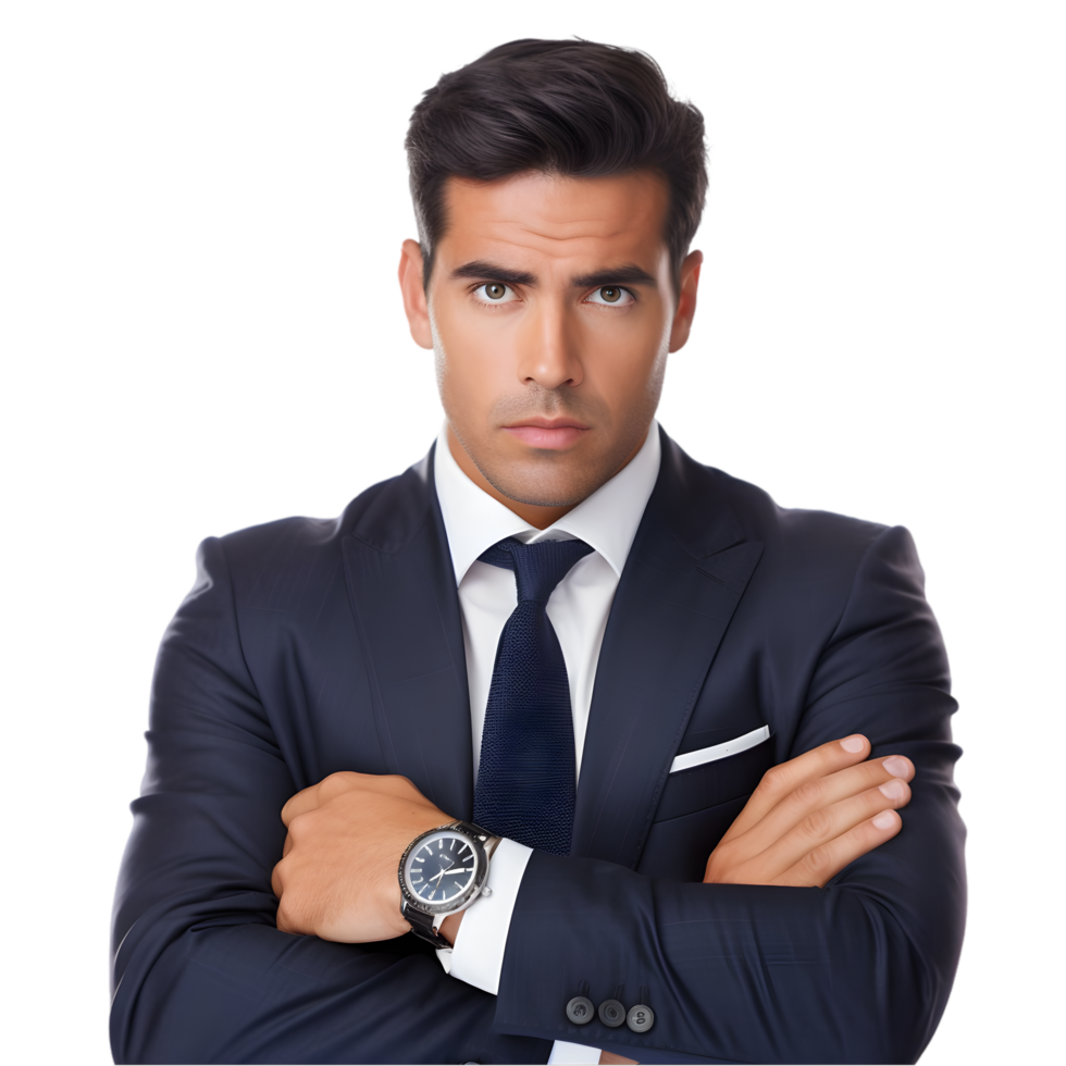 Businessman expressing frustration at work office environment emotional portrait stressful situation close-up view png