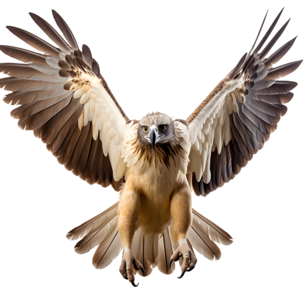 Philippine eagle spreading its majestic wings in flight over lush forests wildlife photography natural habitat dynamic view png