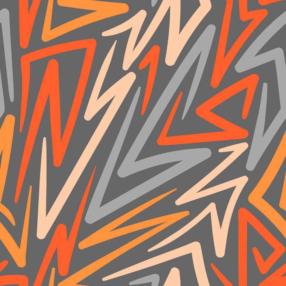 A gray and orange pattern with many lines vector