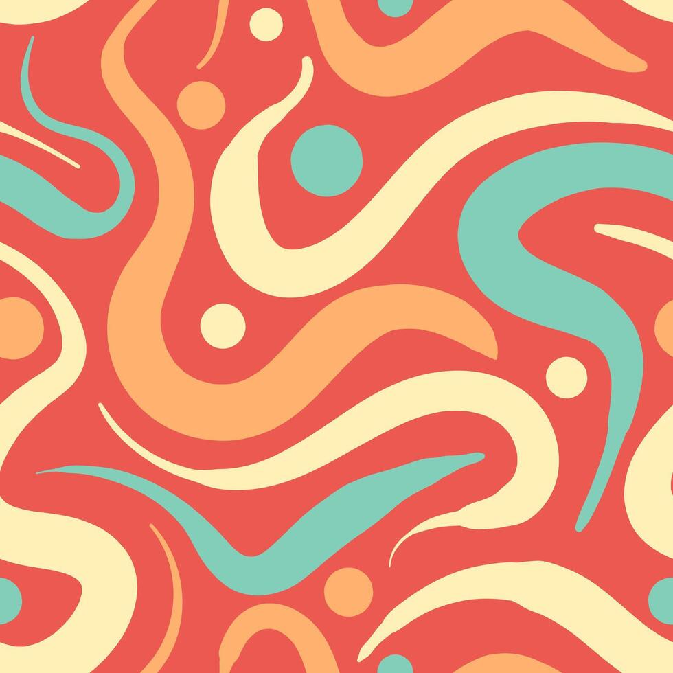 A colorful abstract pattern with waves and swirls vector