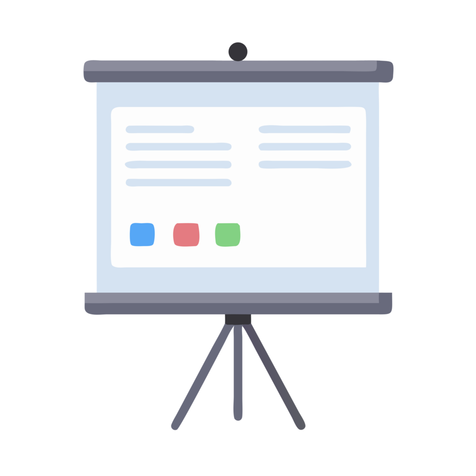 Dynamic classroom presentation with projector school environment educational content engaging viewpoint learning concept png