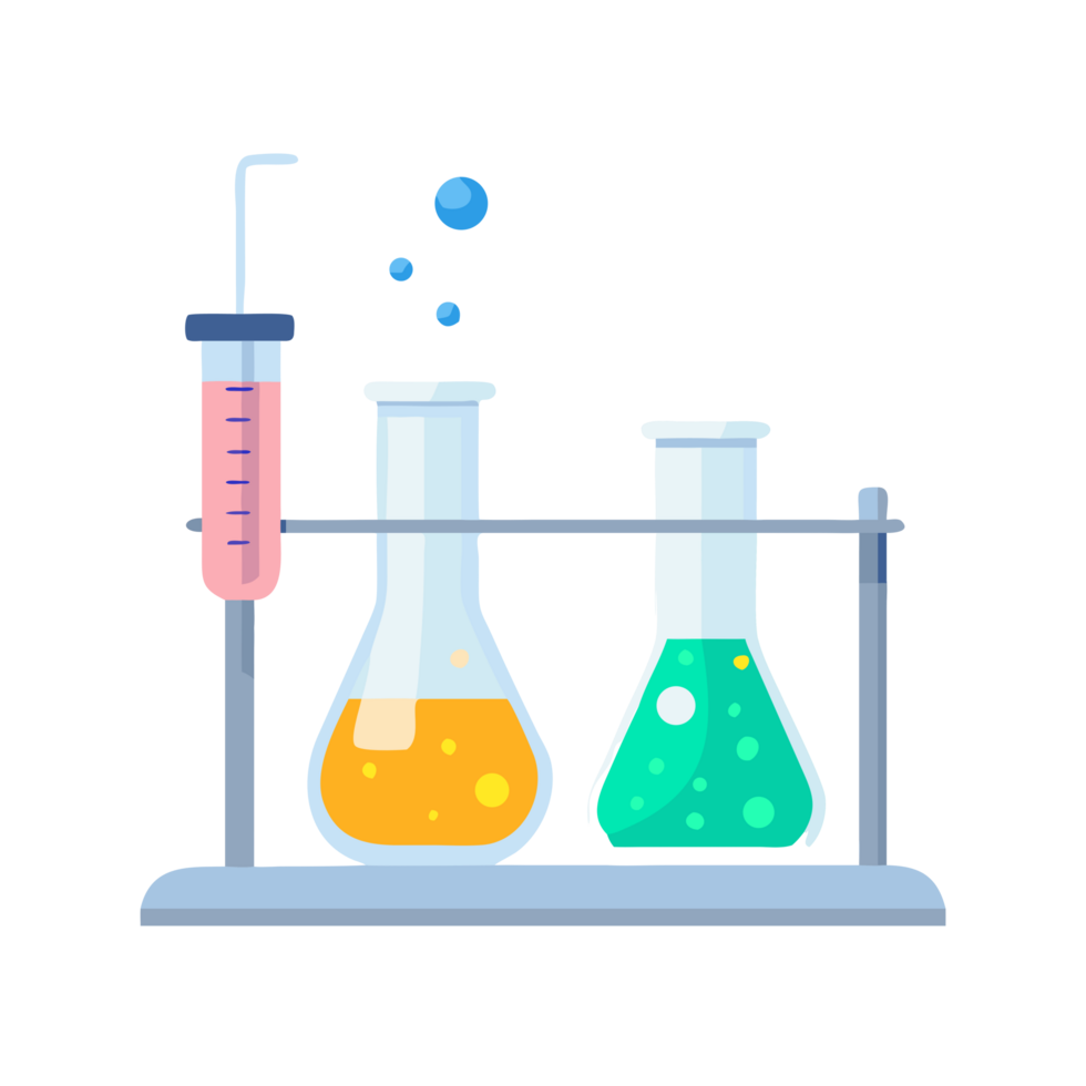 Dynamic science experiment setup in a laboratory colorful chemistry engaging visual perspective png
