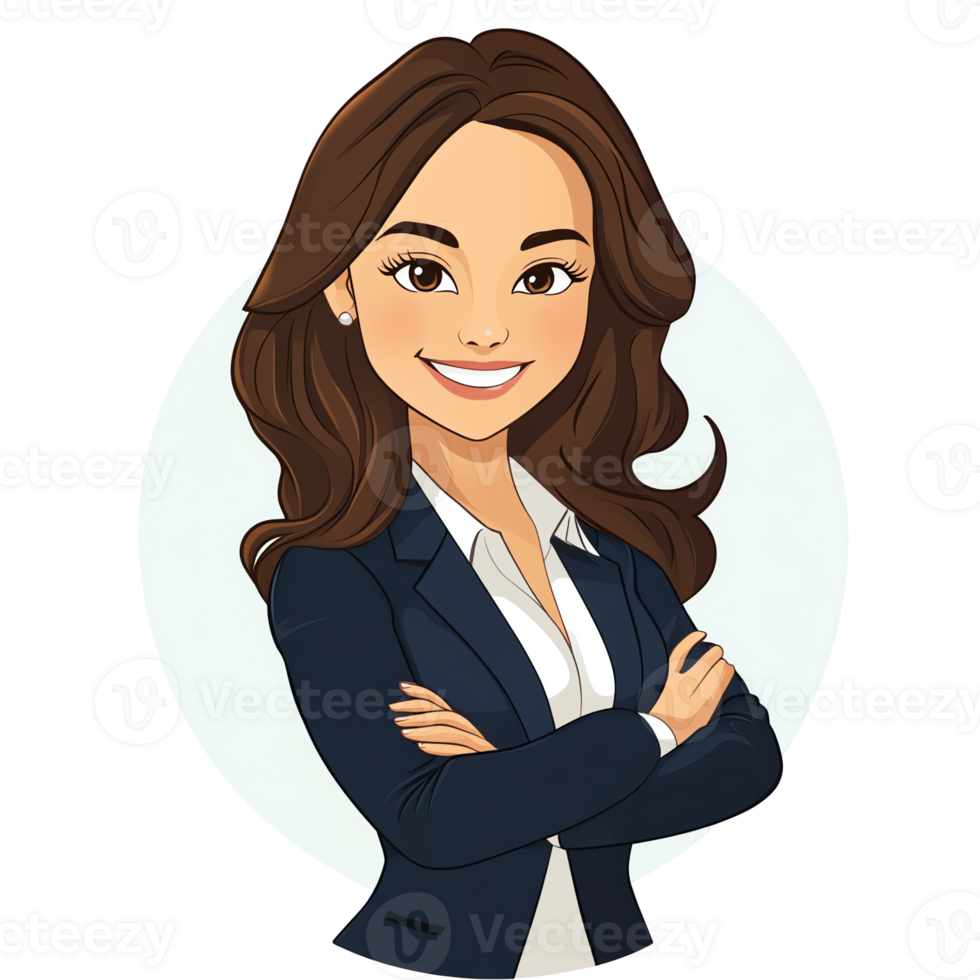 Confident Woman, Smiling in Business Attire, Shows Success and Determination in Career png