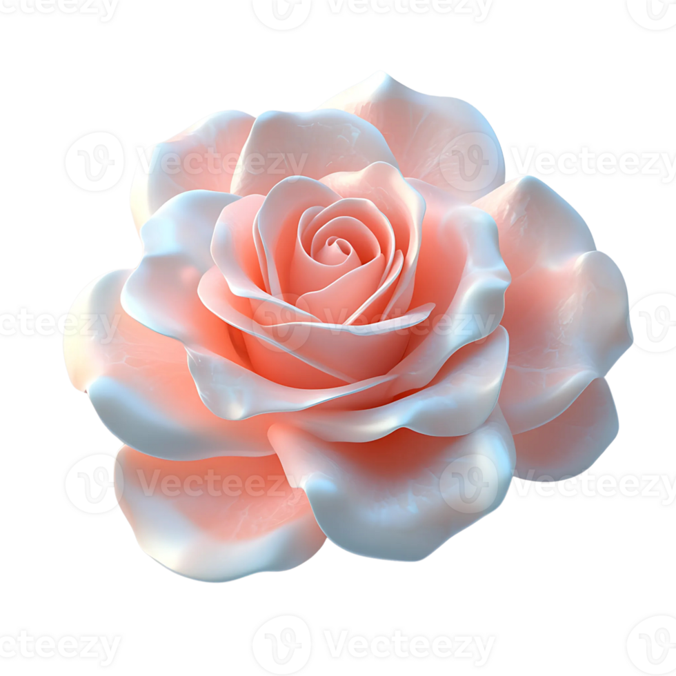 Close-Up of a Delicate Pink Rose png