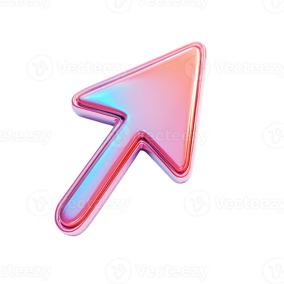 Glossy Gradient Arrow Icon png