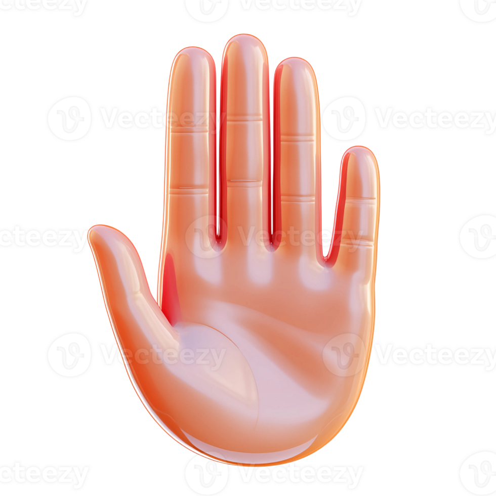 Realistic 3 Dimensions Rendering of a Human Hand png