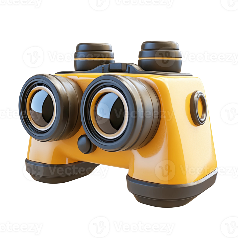Toy Binoculars in Yellow and Black png