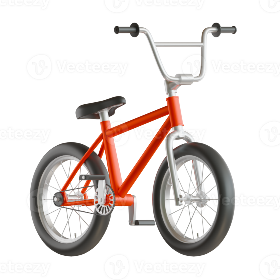 An orange bike is shown on a black background png