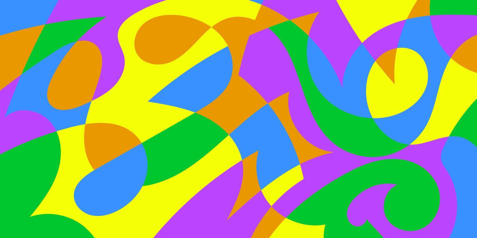 A colorful abstract background with many different shapes vector