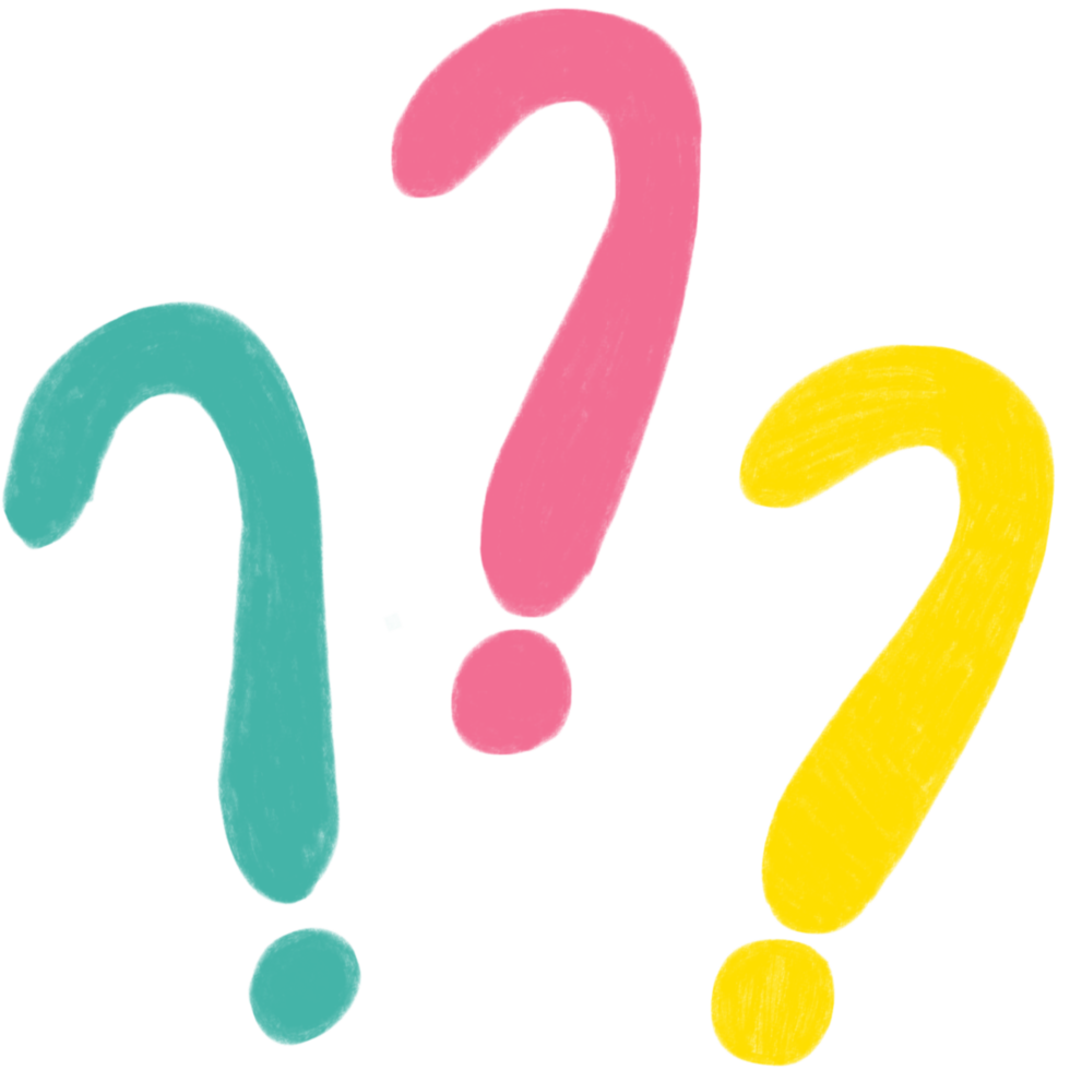 cute colorful question mark clipart images, clip art for decoration png