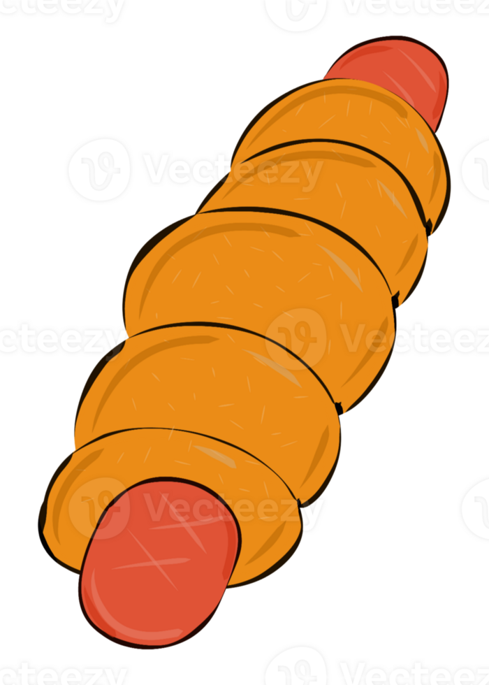 sausage art illustration sticker png