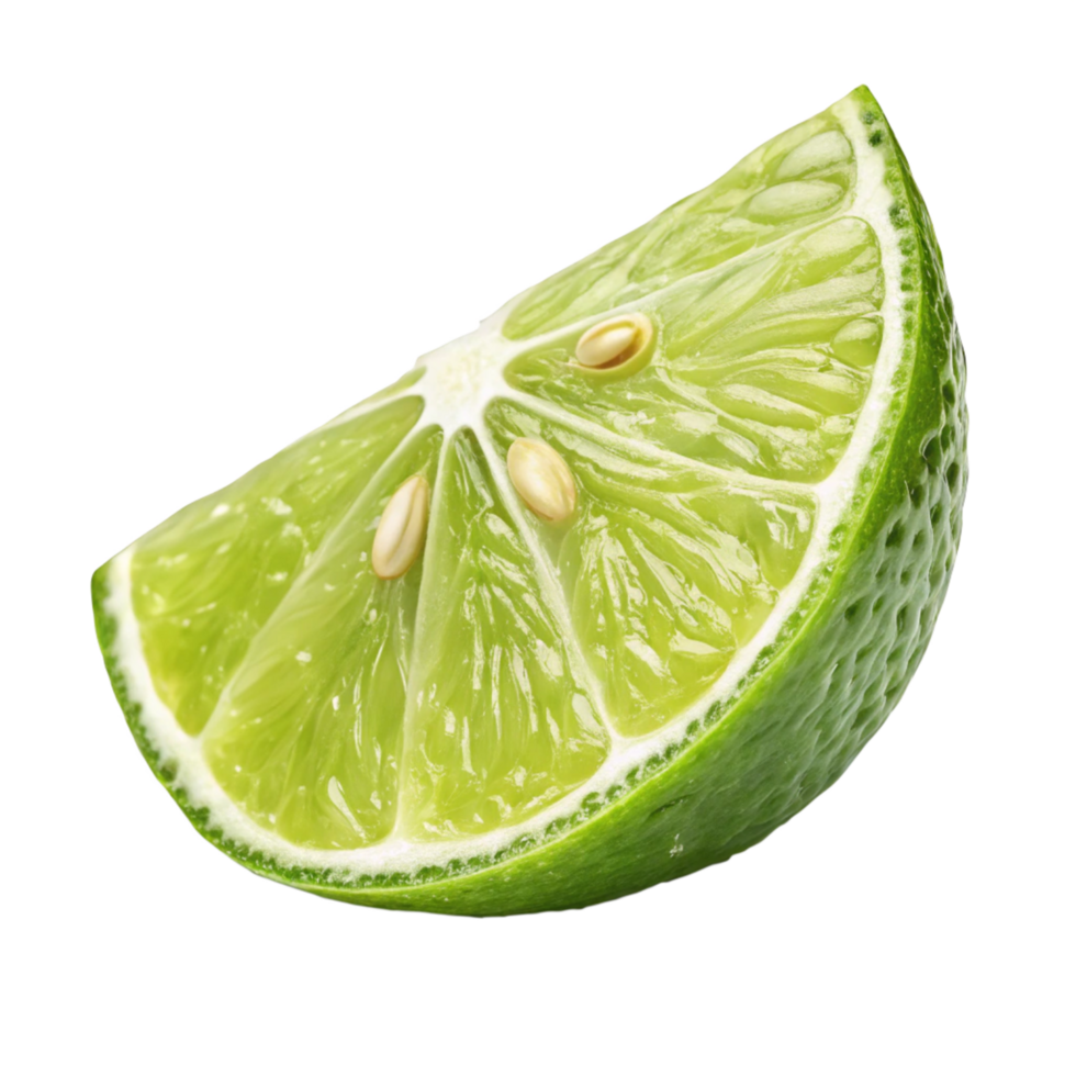 free Photo a lime slice on a transparent background png
