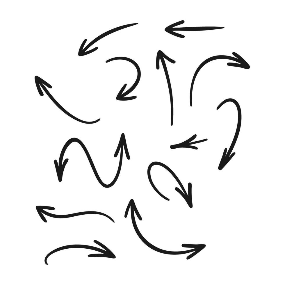 Hand drawn Arrows vector