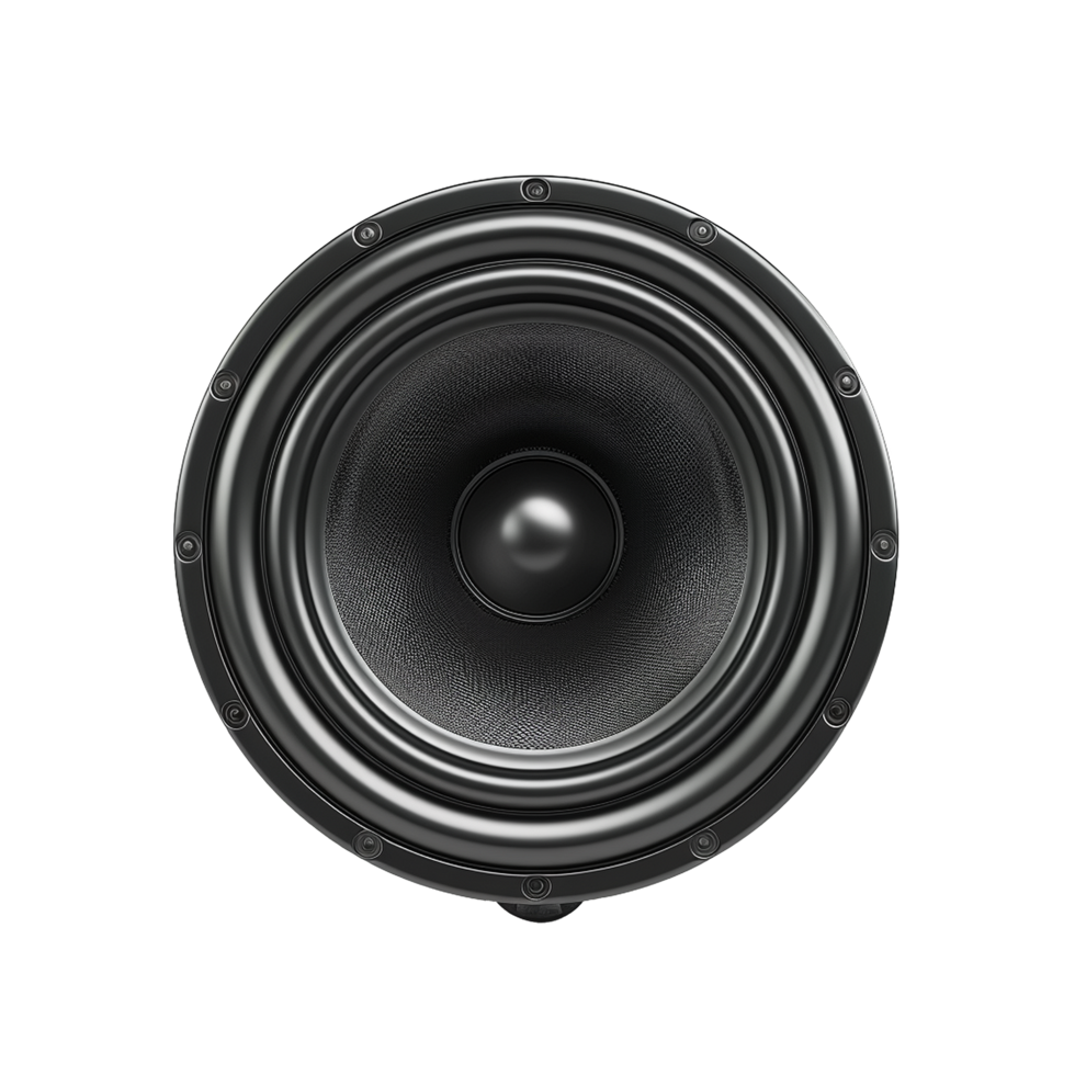 Black Speaker Detailed Closeup View Audio Technology Music Sound System png