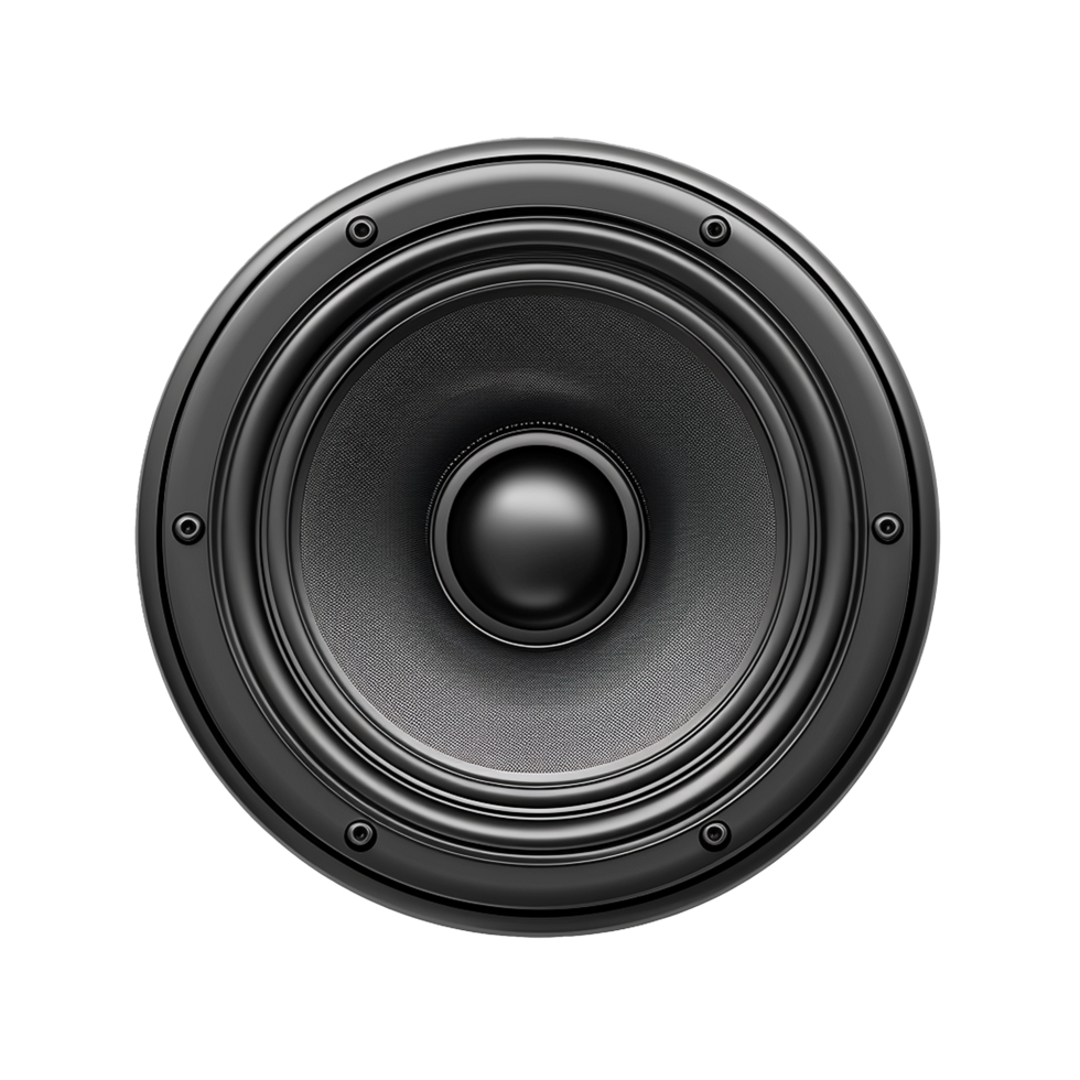 Black Speaker Detailed Closeup View Audio Music Sound System png