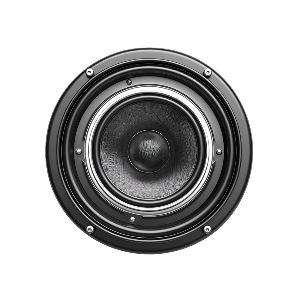 Black Speaker Detailed Closeup Audio Music Technology png