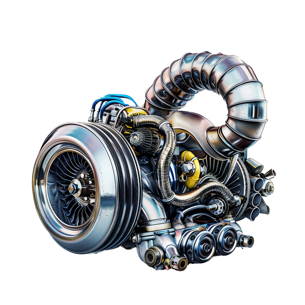 Futuristic Turbine Engine Design Powerful Machine Technology Innovation, png