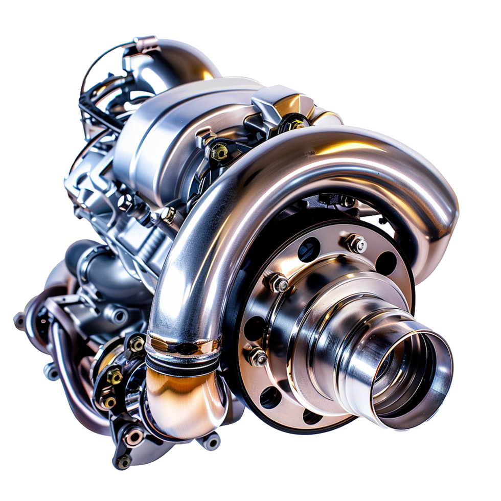 Powerful Turbocharger Engine Technology Closeup Detail png